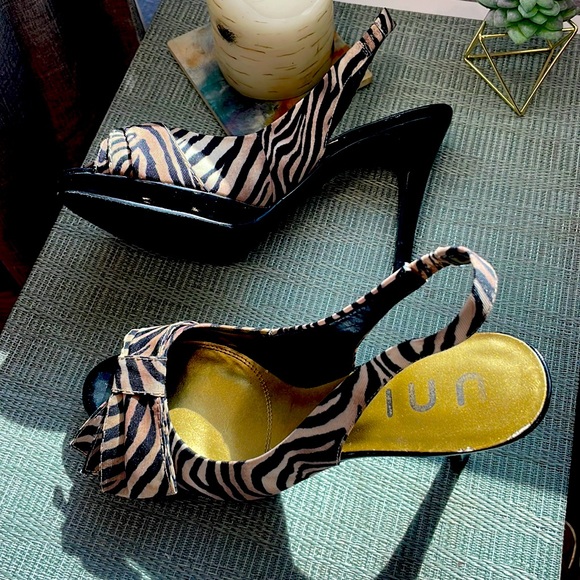 Unisa Shoes - #188 Unisa Zebra Heels